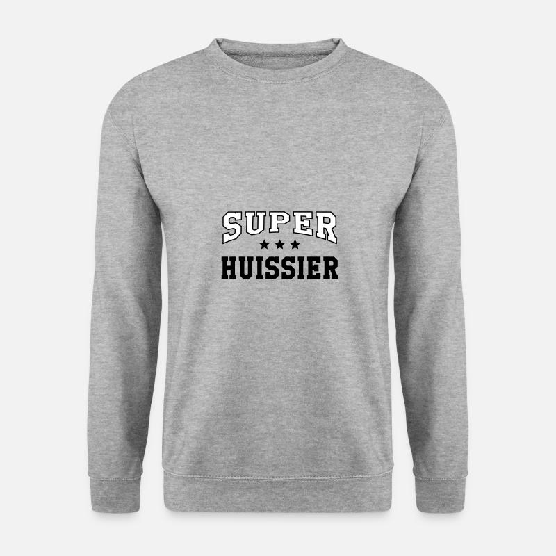 Super-Gerichtsdiemann - Unisex Pullover - Weißgrau meliert