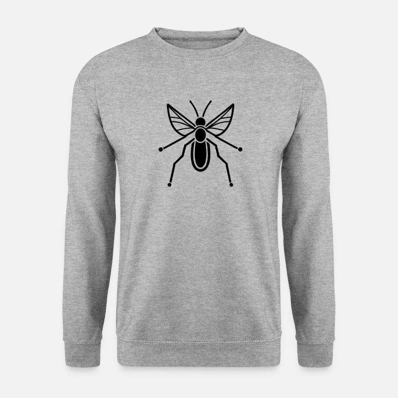 Mücke - Unisex Pullover - Weißgrau meliert