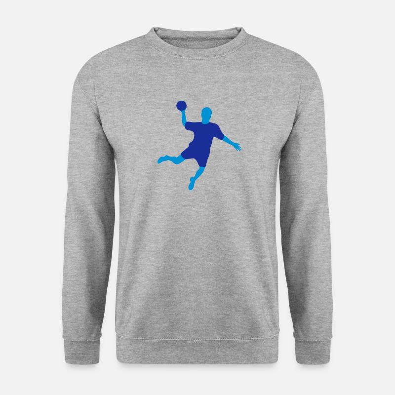 Handball - Unisex Pullover - Weißgrau meliert