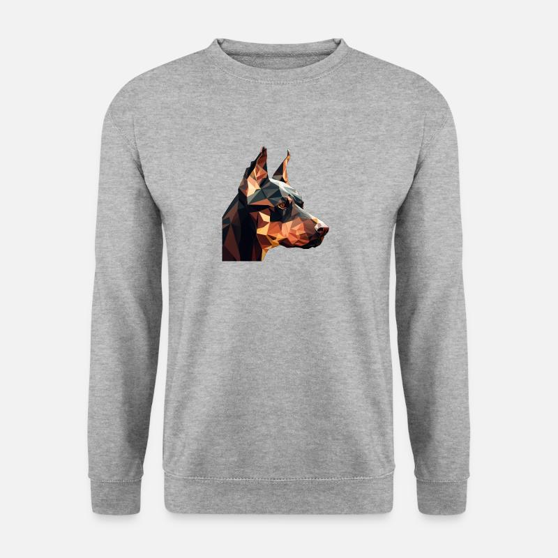 DOBERMANN - Unisex Pullover - Weißgrau meliert