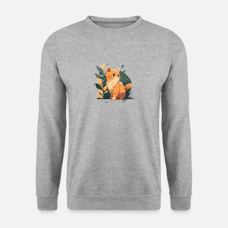 KITTEN - Unisex Pullover - Weißgrau meliert
