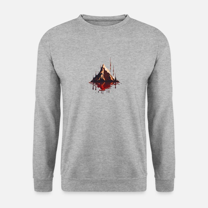 SURREAL - Unisex Pullover - Weißgrau meliert