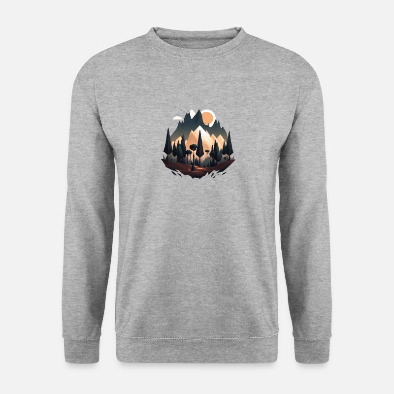 SURREAL - Unisex Pullover - Weißgrau meliert