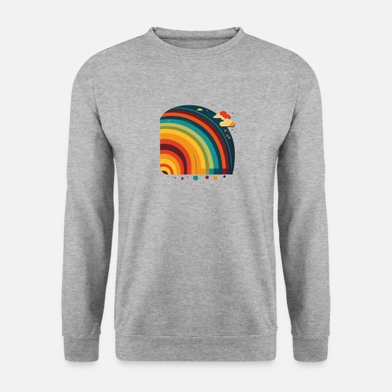 REGENBOGEN - Unisex Pullover - Weißgrau meliert