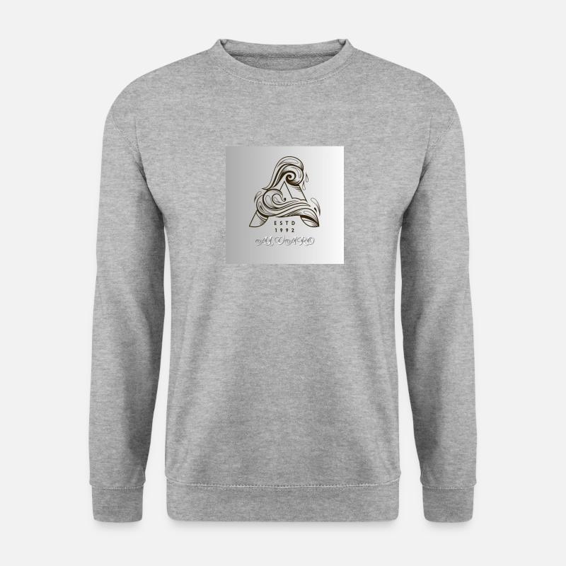 ALVARO - Unisex Pullover - Weißgrau meliert