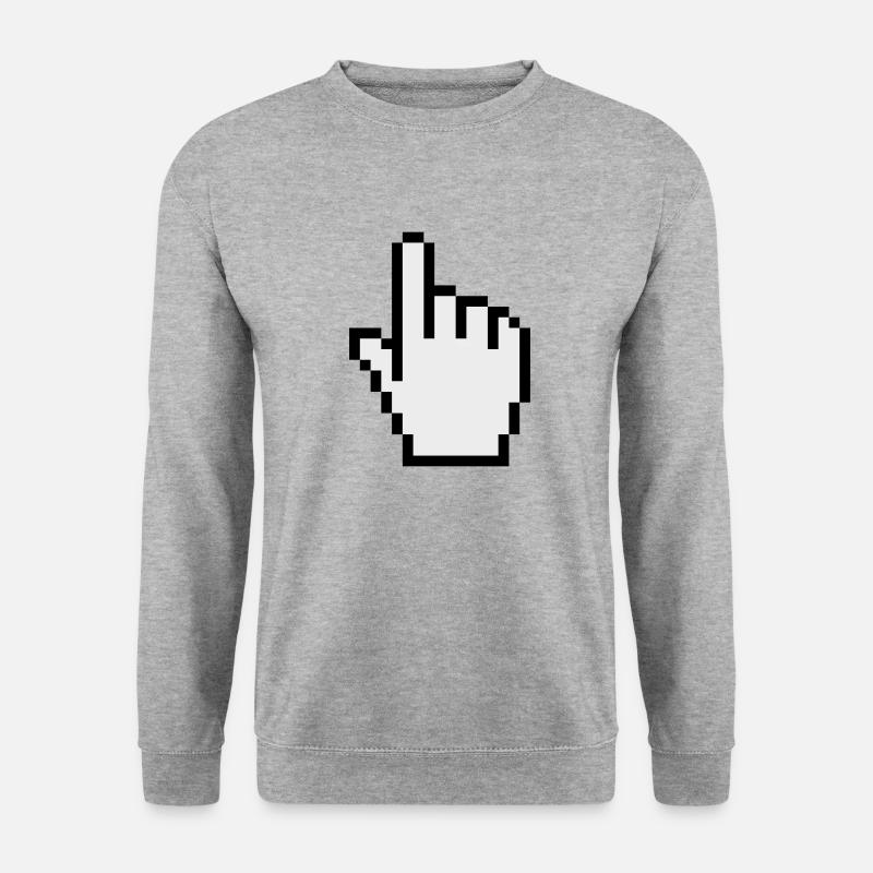 pointer / cursor - Unisex Sweatshirt - salt & pepper