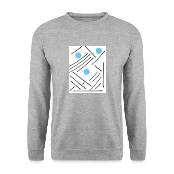 Lee - Unisex Pullover - Weißgrau meliert - Vorne - Alina (178cm) & Michal (187cm)
