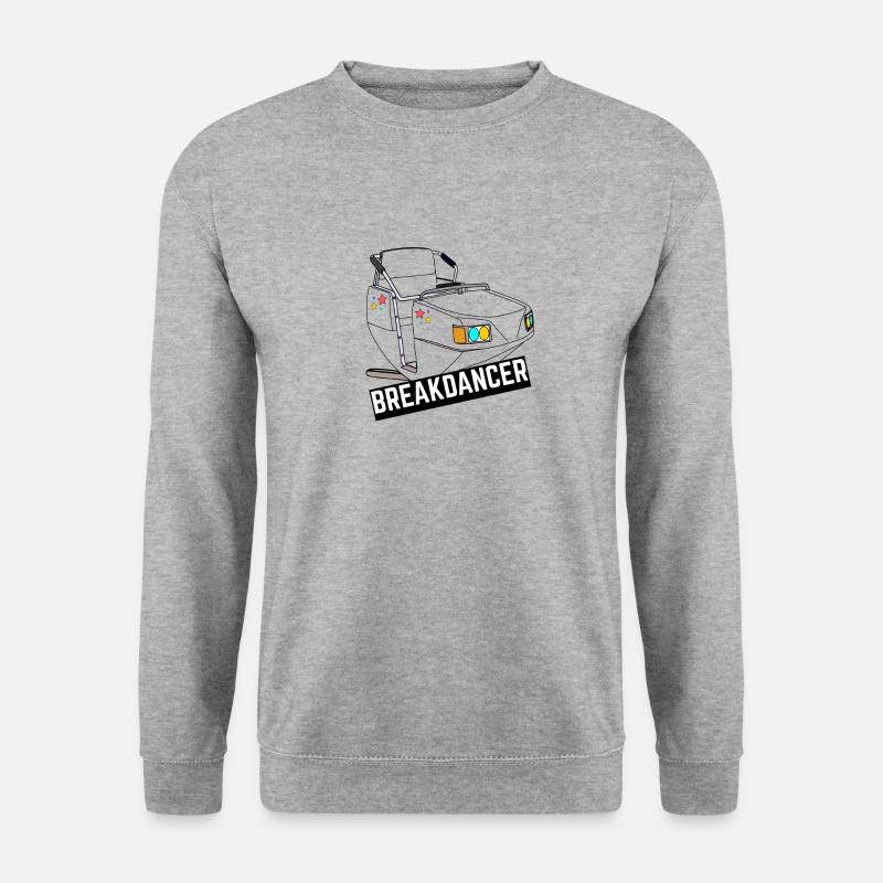 Breakdance Kirmes Fahrgeschäft Schausteller - Unisex Pullover - Weißgrau meliert