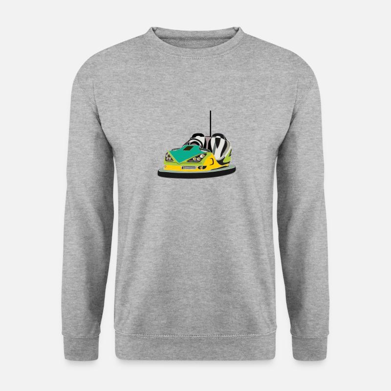 kirmes boxauto fahrgeschäft - Unisex Pullover - Weißgrau meliert