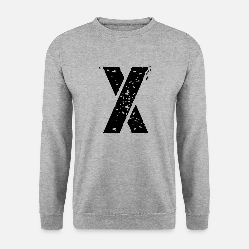 X Mark - Unisex Pullover - Weißgrau meliert