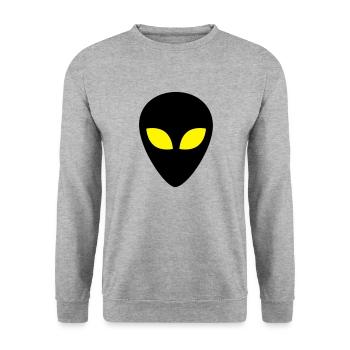 Alien - Sweat-shirt Unisexe - gris chiné - Devant - Alina (178cm) & Michal (187cm)