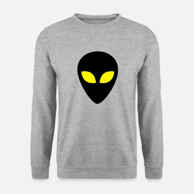 Alien - Unisex Pullover - Weißgrau meliert
