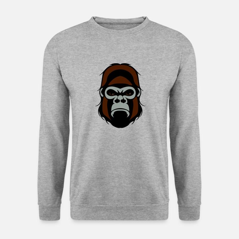 Gorilla agro head - Unisex Sweatshirt - salt & pepper