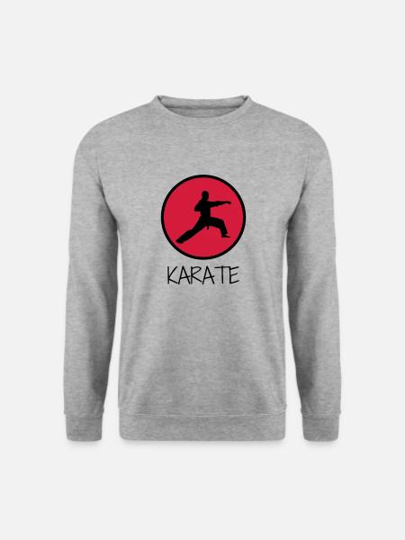 Karate / Karateka / Martial Arts / Fight - Sweat-shirt Unisexe - gris chiné