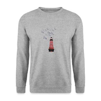phare - Sweat-shirt Unisexe - gris chiné - Devant - Alina (178cm) & Michal (187cm)