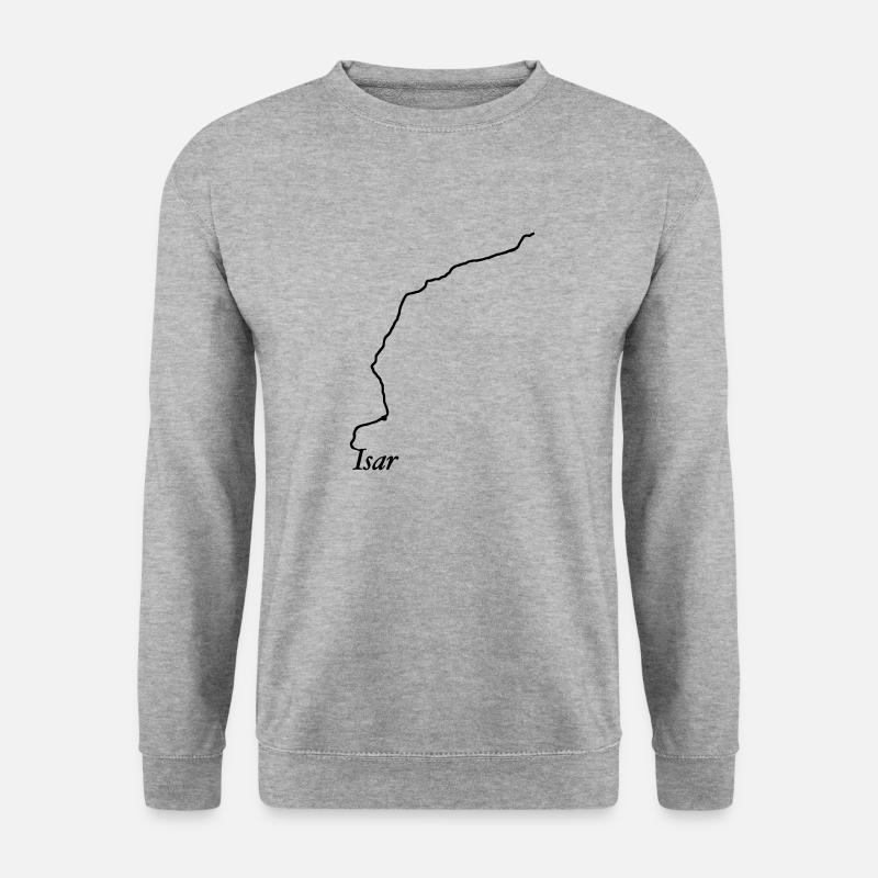 Isar - Unisex Pullover - Weißgrau meliert