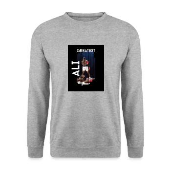 Greatest Collection - Ali One - Unisex Sweatshirt - salt & pepper - Front - Alina (178cm) & Michal (187cm)