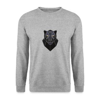 BlackPanther - Sweat-shirt Unisexe - gris chiné - Devant - Alina (178cm) & Michal (187cm)