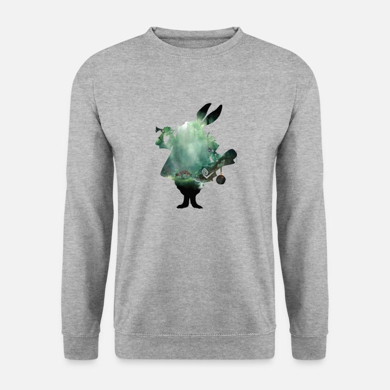 Rabbit and wood - Unisex Sweatshirt - salt & pepper