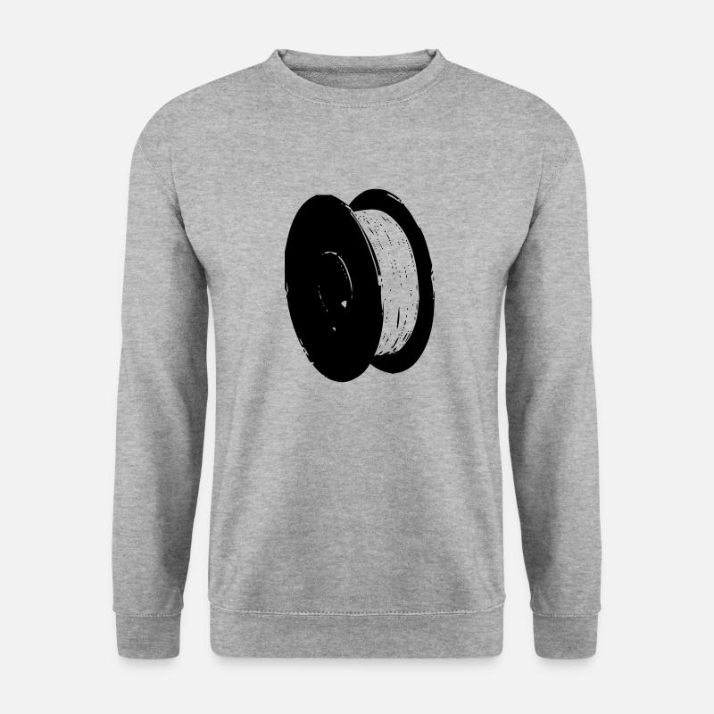 Filament Spule - Unisex Pullover - Weißgrau meliert