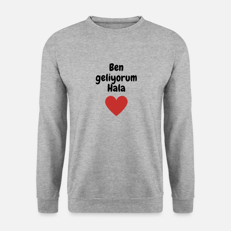 Hala Oluyorsun - Unisex Pullover - Weißgrau meliert
