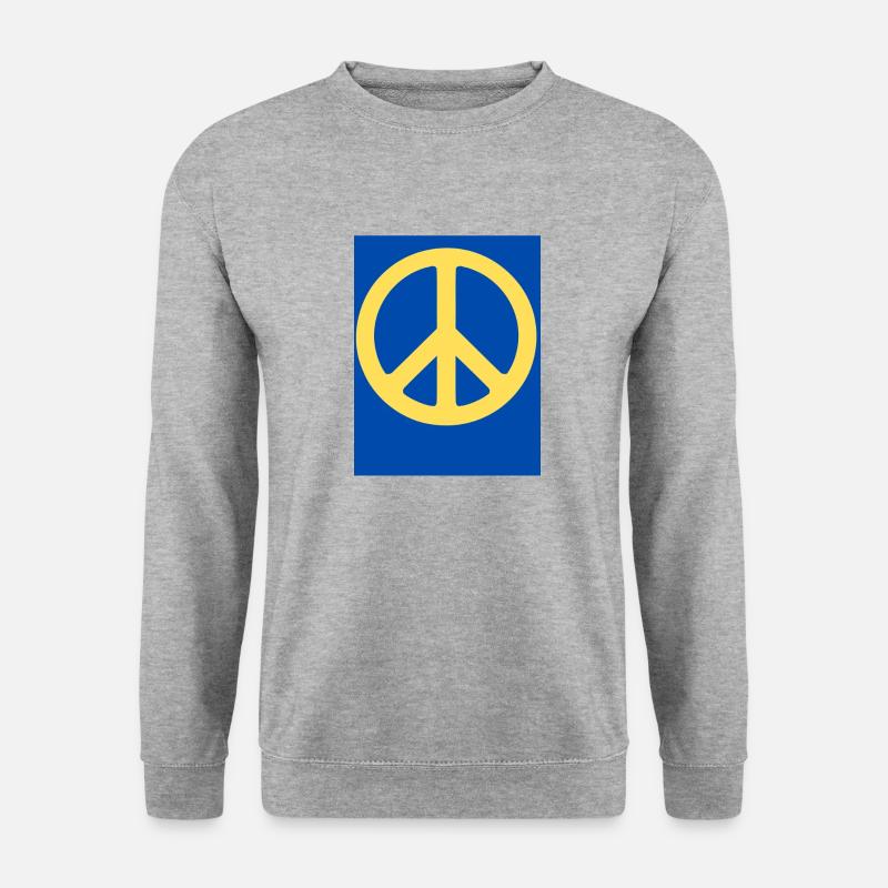 Frieden - Unisex Pullover - Weißgrau meliert