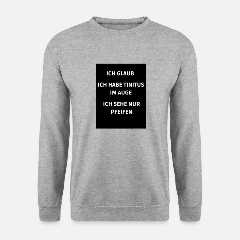 T-Shirt Spruch - Unisex Pullover - Weißgrau meliert