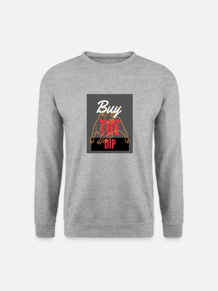Buy The Dip 4 - Unisex Pullover - Weißgrau meliert