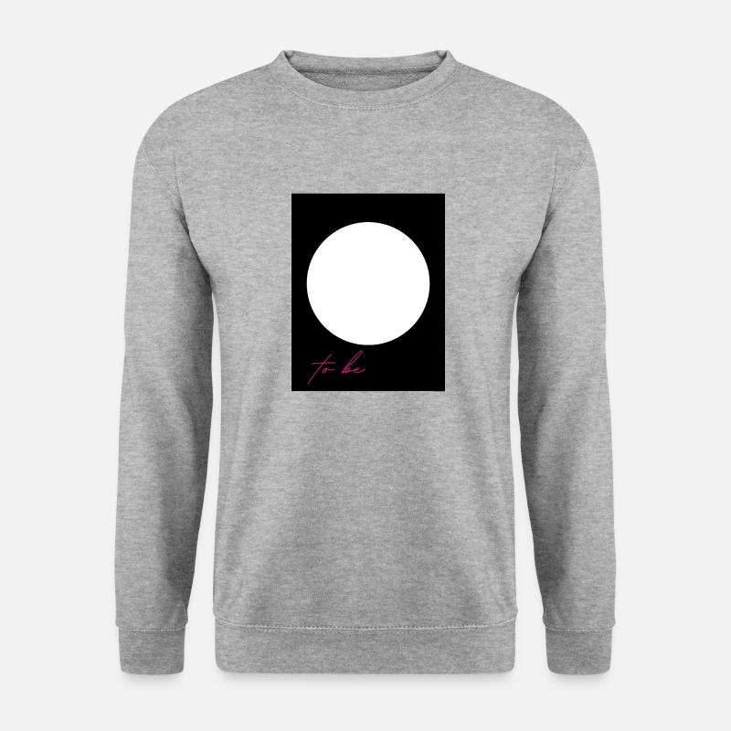 Mond - Unisex Pullover - Weißgrau meliert