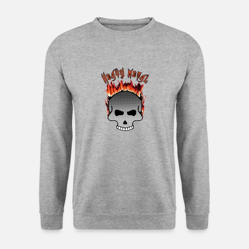 Metall 3 - Unisex Pullover - Weißgrau meliert