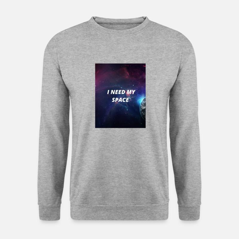 I NEED MY SPACE - Unisex Pullover - Weißgrau meliert