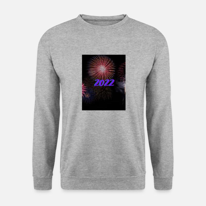 2022 - Unisex Pullover - Weißgrau meliert