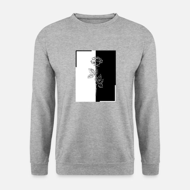 Rose - Unisex Pullover - Weißgrau meliert