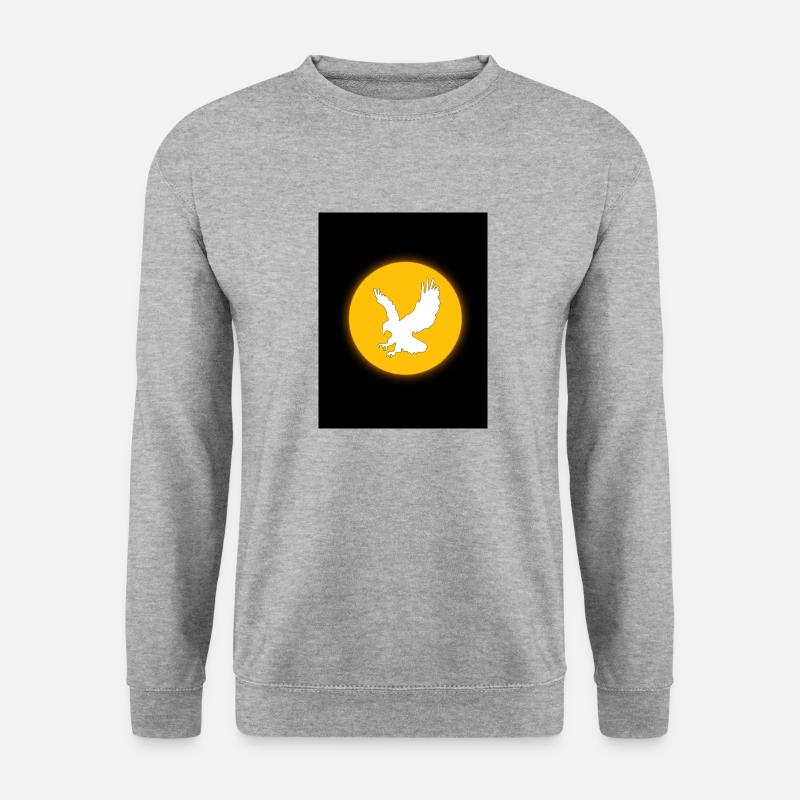 Adler - Unisex Pullover - Weißgrau meliert