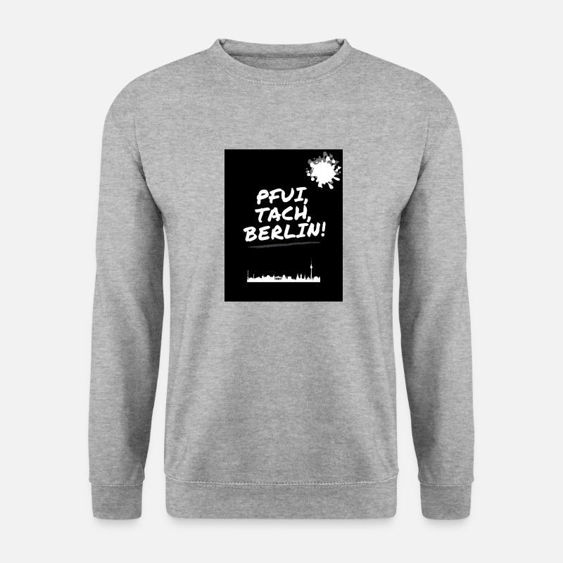 TACH - Unisex Pullover - Weißgrau meliert
