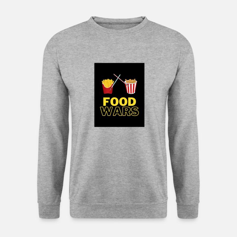 Food Wars - Unisex Pullover - Weißgrau meliert