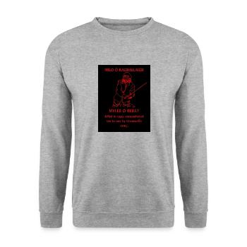 Myles - Sweat-shirt Unisexe - gris chiné - Devant - Alina (178cm) & Michal (187cm)