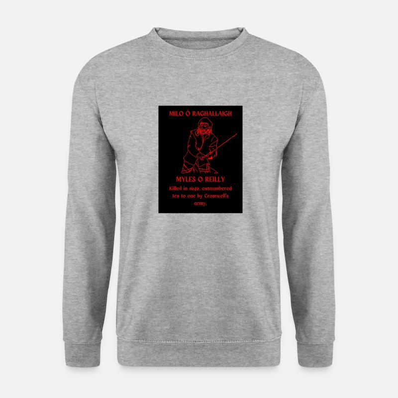 Myles - Unisex Pullover - Weißgrau meliert