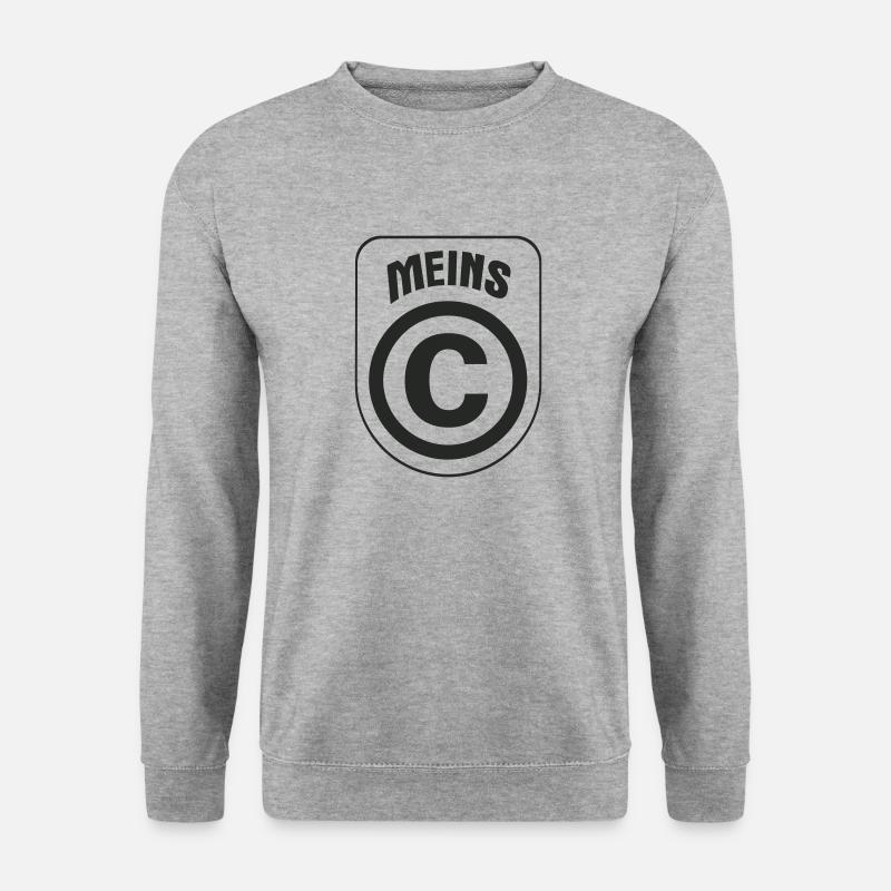 Meins - Unisex Pullover - Weißgrau meliert