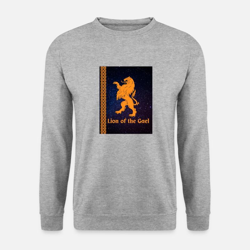 Löwe der Gälen - Unisex Pullover - Weißgrau meliert