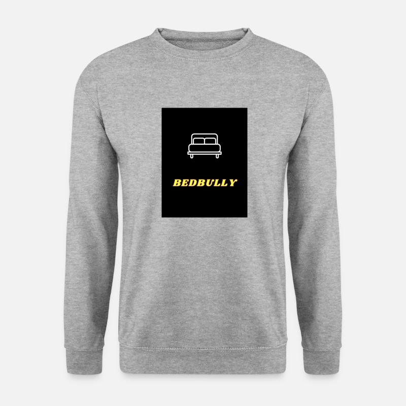BEDBULLY - Unisex Pullover - Weißgrau meliert
