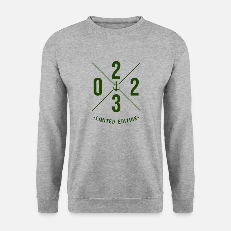 2023 Limited Edition - Unisex Pullover - Weißgrau meliert