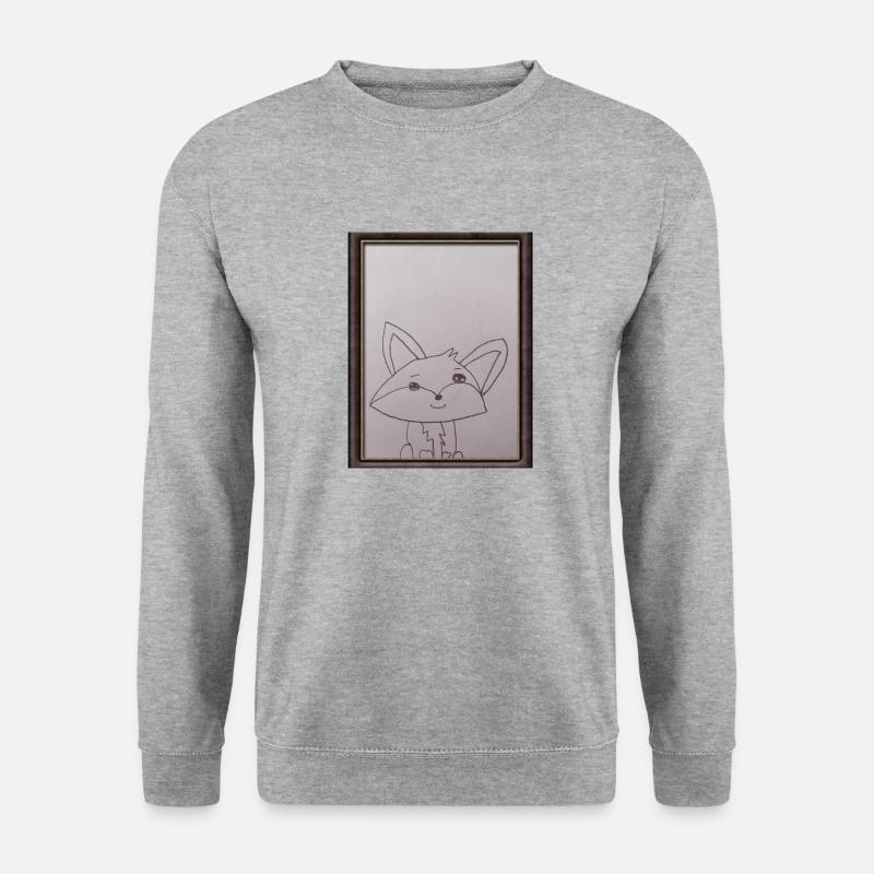 Cute fox hipster frame - Unisex Sweatshirt - salt & pepper