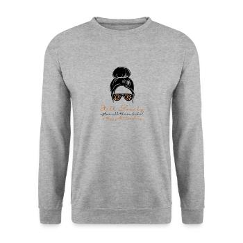 Toujours charmant #HappyMothersDay (13) - Sweat-shirt Unisexe - gris chiné - Devant - Alina (178cm) & Michal (187cm)