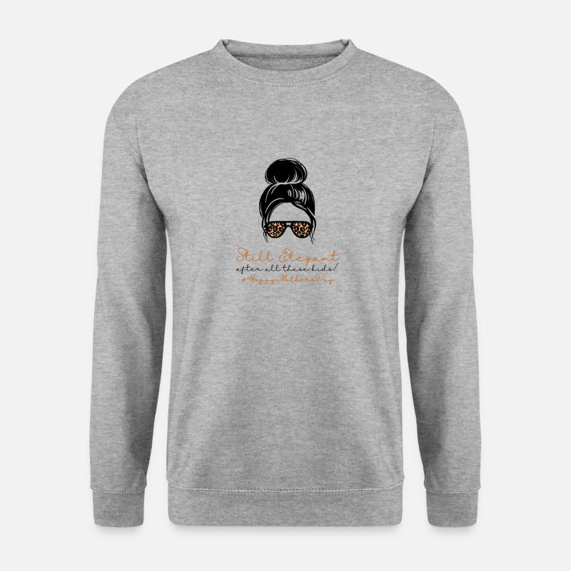 Still Elegant #HappyMothersDay (17) - Unisex Sweatshirt - salt & pepper