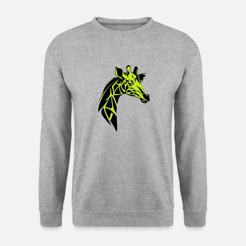 girafe - Sweat-shirt Unisexe - gris chiné