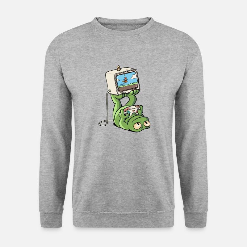 Gamer - Unisex Pullover - Weißgrau meliert