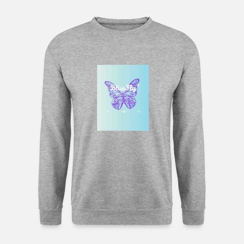 bluefly - Unisex Pullover - Weißgrau meliert