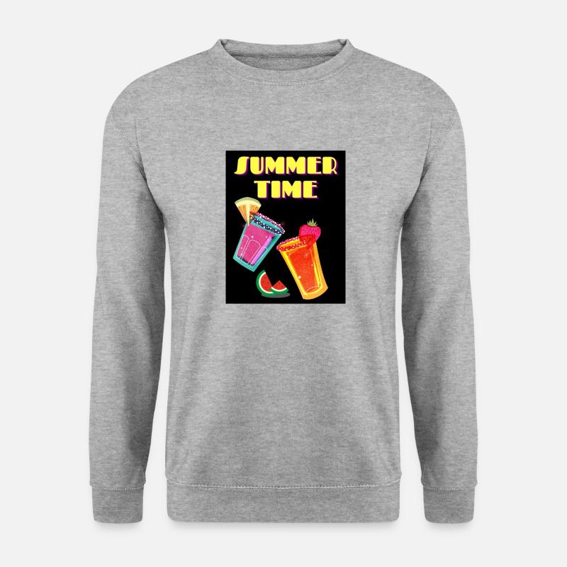 Summertime - Unisex Pullover - Weißgrau meliert