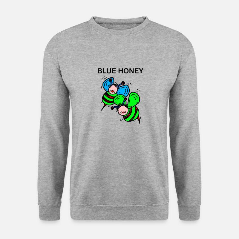Bienen - Unisex Pullover - Weißgrau meliert